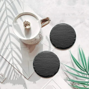 Slate Coaster - Heart, Round or Square - Accessories - Accessories - infusion.organic