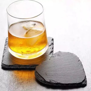 Slate Coaster - Heart, Round or Square - Accessories - Accessories - infusion.organic