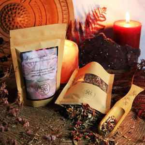 Aphrodisiac Tea with Damiana, Ginseng, Cacao, Rose, Cardamom - Cacao - Cacao - infusion.organic