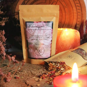 Aphrodisiac Tea with Damiana, Ginseng, Cacao, Rose, Cardamom - Cacao - Cacao - infusion.organic