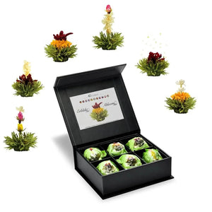 Magnetic box 6 blooming Green tea - Blooming Tea - Blooming Tea, Green Tea - infusion.organic