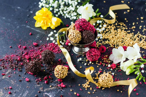 Signature Truffle Set: Pistachio, Raspberry - Chocolate - Chocolate - infusion.organic