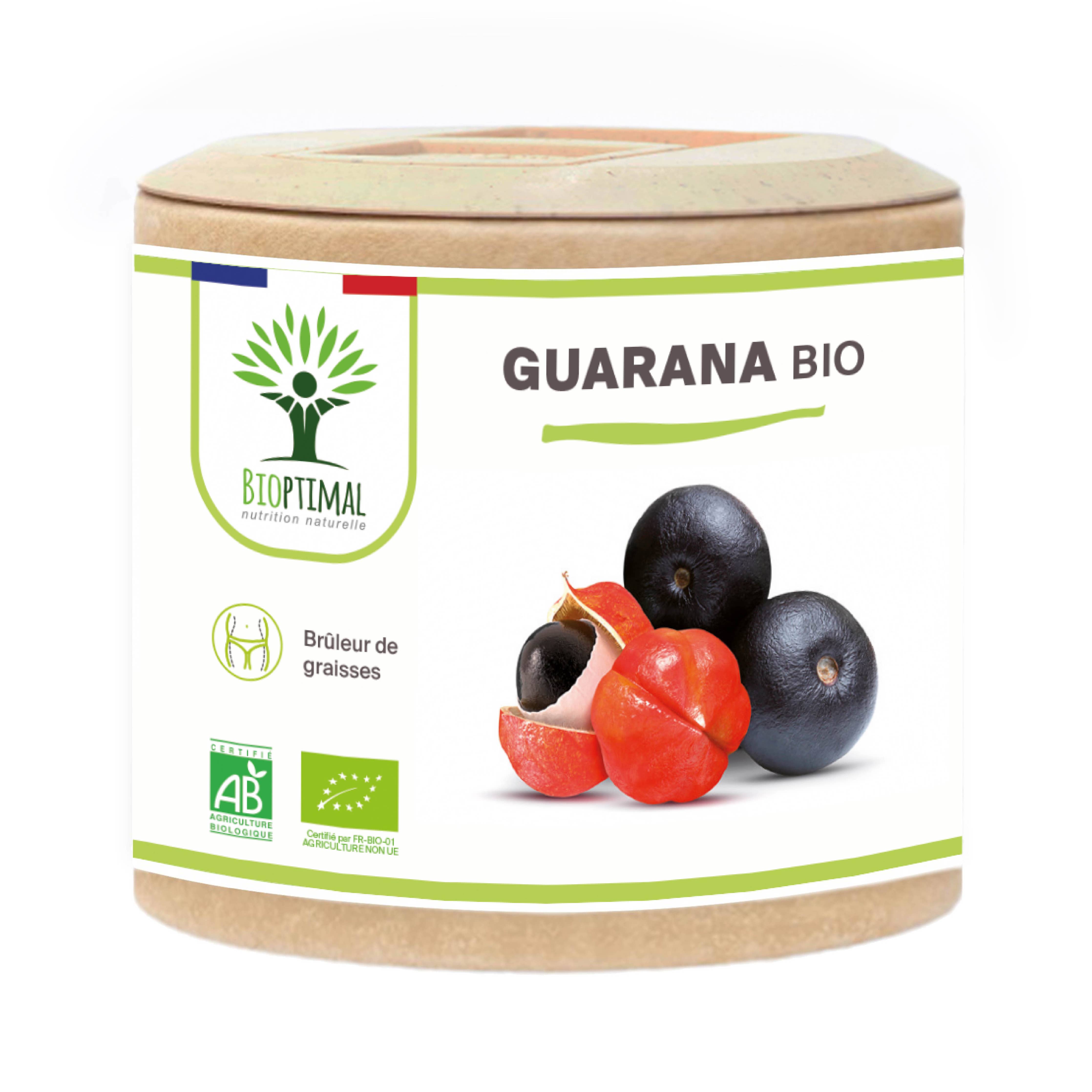 Guarana Bio - Dietary supplement - in capsules Supplement Bioptimal infusion.organic