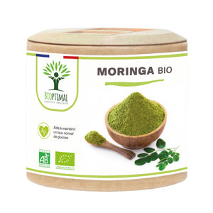 Organic Moringa - Dietary supplement - in capsules Supplement Bioptimal infusion.organic