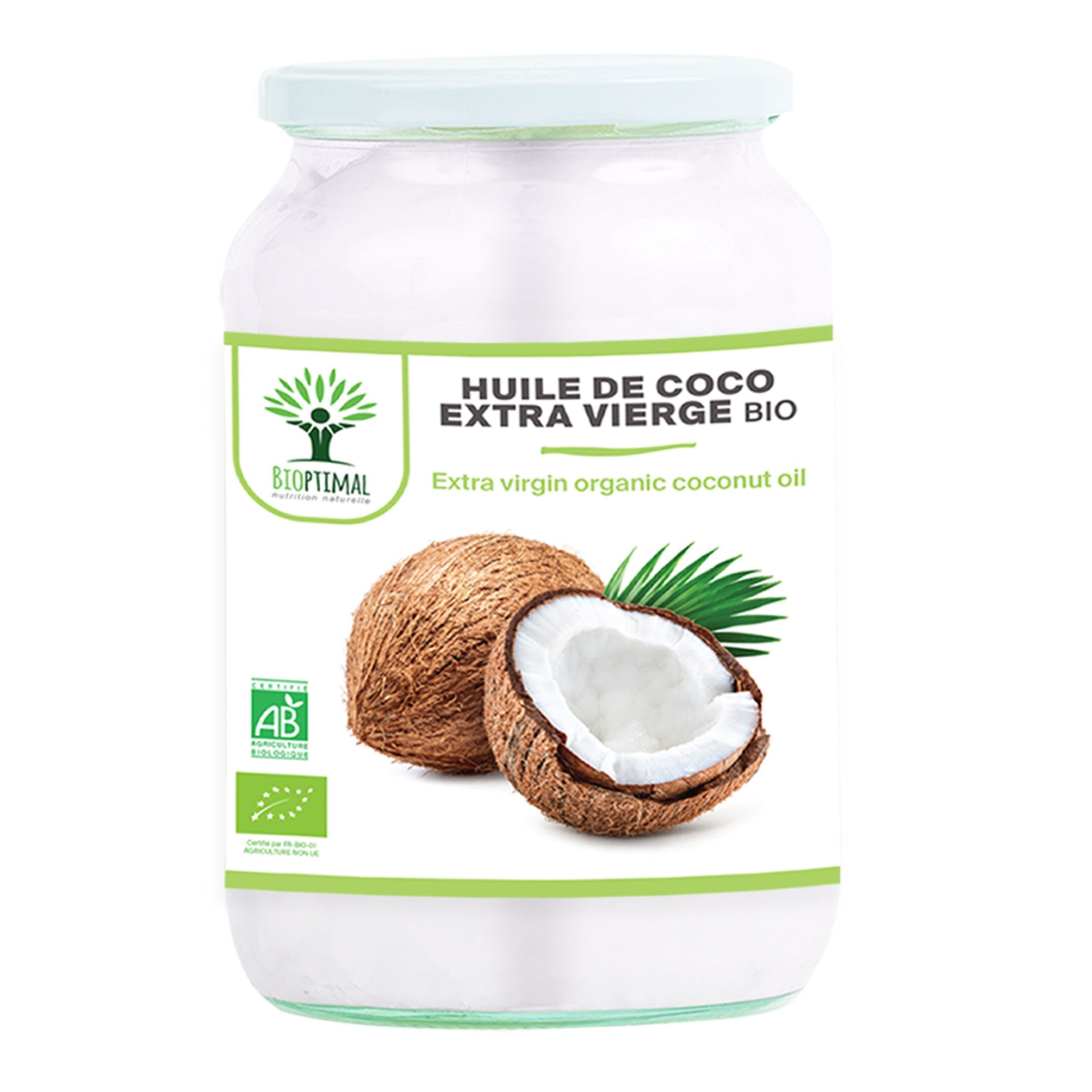 Huile de coco extra vierge bio -  Bioptimal Bioptimal Superaliment infusion.organic