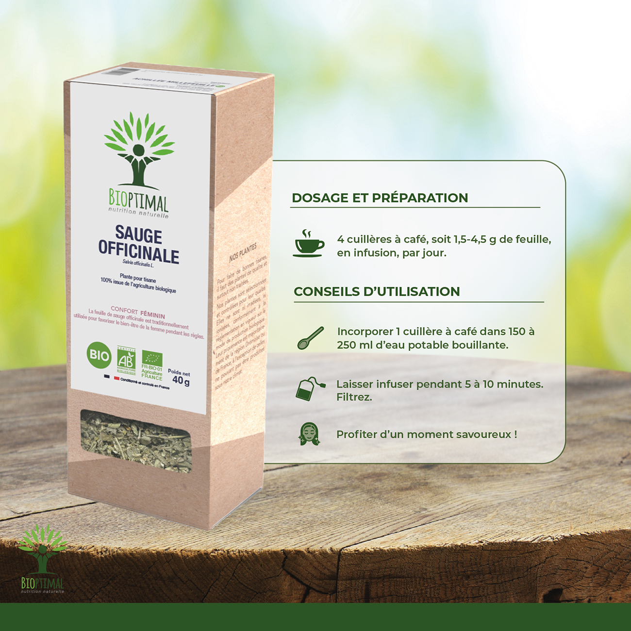 Sauge bio - Bioptimal Bioptimal Infusion infusion.organic