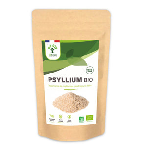 Organic blond psyllium powder - Packaged in France Supplement Bioptimal infusion.organic