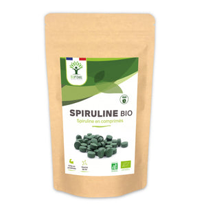 Organic Spirulina in Tablets - Packaged in France - Vegan Supplement Bioptimal infusion.organic