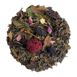 Currant Raspberry Rose Green Tea Infuzion infusion.organic