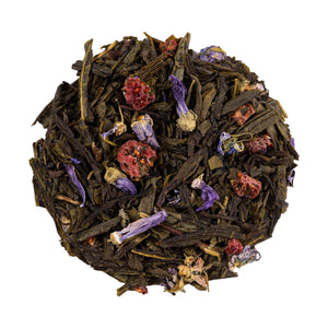 Violet Raspberry Green Tea Infuzion infusion.organic