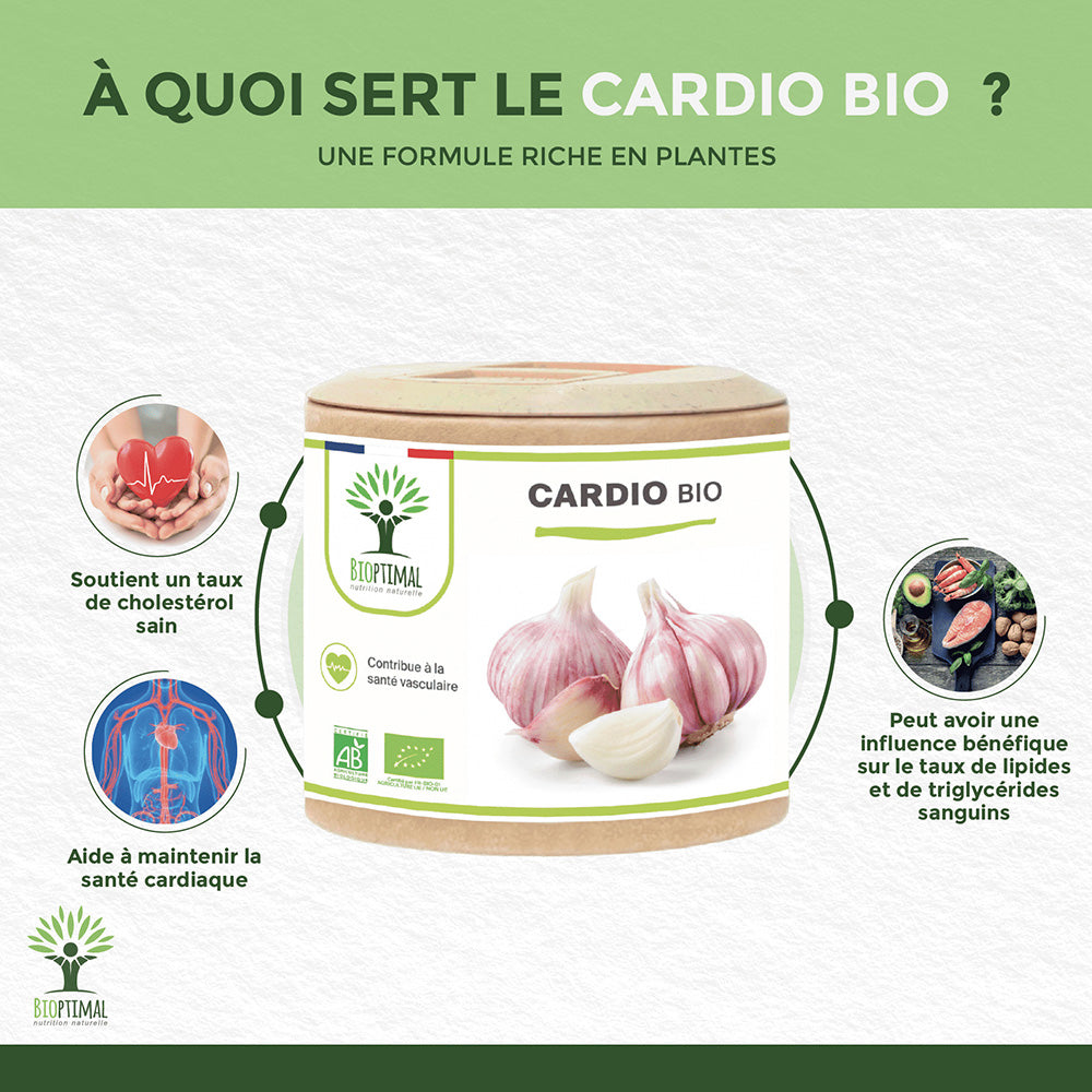 Cardio bio gélules - Bioptimal Bioptimal Complément alimentaire infusion.organic