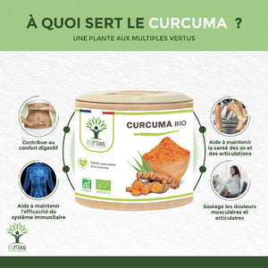 Curcuma bio gélules - Bioptimal Bioptimal Complément alimentaire infusion.organic