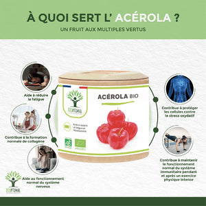 Acérola bio Gélules - Bioptimal Bioptimal Complément alimentaire infusion.organic
