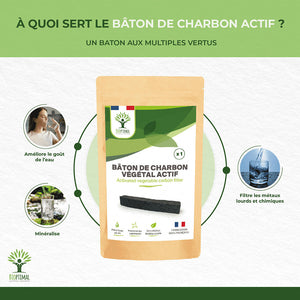 Bâton de charbon -  Bioptimal Bioptimal Superaliment infusion.organic