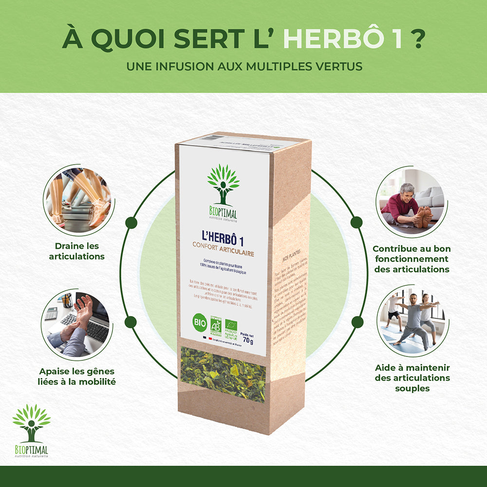 L'herbô 1 confort articulaire -  Bioptimal Bioptimal Infusion infusion.organic