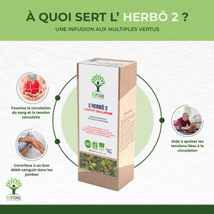 L'herbô 2 confort circulatoire -  Bioptimal Bioptimal Infusion infusion.organic
