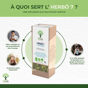 L'herbô 7 confort ORL -  Bioptimal Bioptimal Infusion infusion.organic