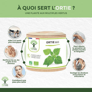 Ortie bio gélules -  Bioptimal Bioptimal Complément alimentaire infusion.organic