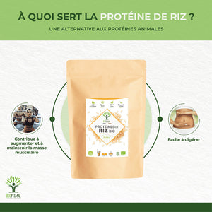 Protéines de riz bio poudre - Bioptimal Bioptimal Nutrition sportive infusion.organic