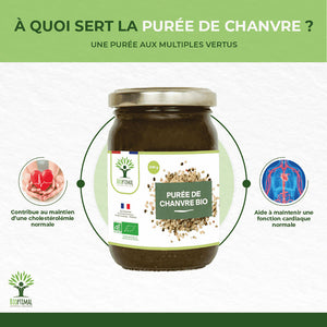 Purée de graines de chanvre bio -  Bioptimal Bioptimal Superaliment infusion.organic