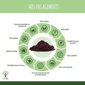 Açaï bio poudre -  Bioptimal Bioptimal Superaliment infusion.organic