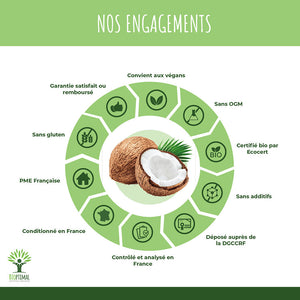 Huile de coco extra vierge bio -  Bioptimal Bioptimal Superaliment infusion.organic