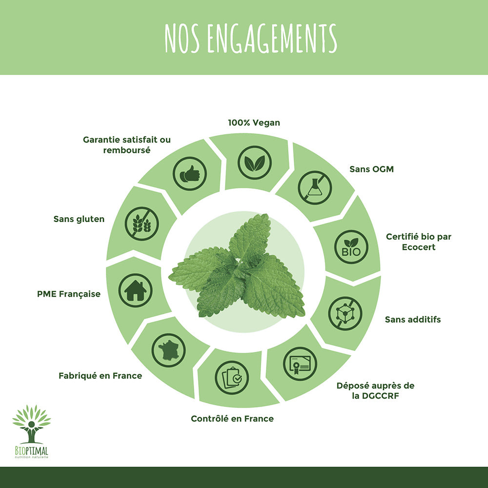 Sommeil bio gélules -  Bioptimal Bioptimal Complément alimentaire infusion.organic