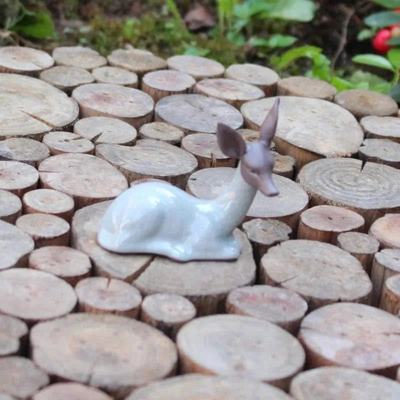 Ru porcelain fawn tea figurine - Figurines - Figurines, Tea Ceremony - infusion.organic
