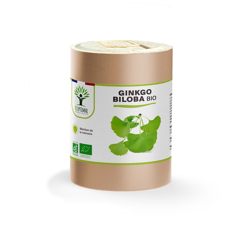 Ginkgo Biloba bio gélules - Bioptimal Bioptimal Complément alimentaire infusion.organic