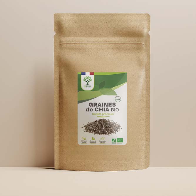 Graines de chia bio -  Bioptimal Bioptimal Superaliment infusion.organic