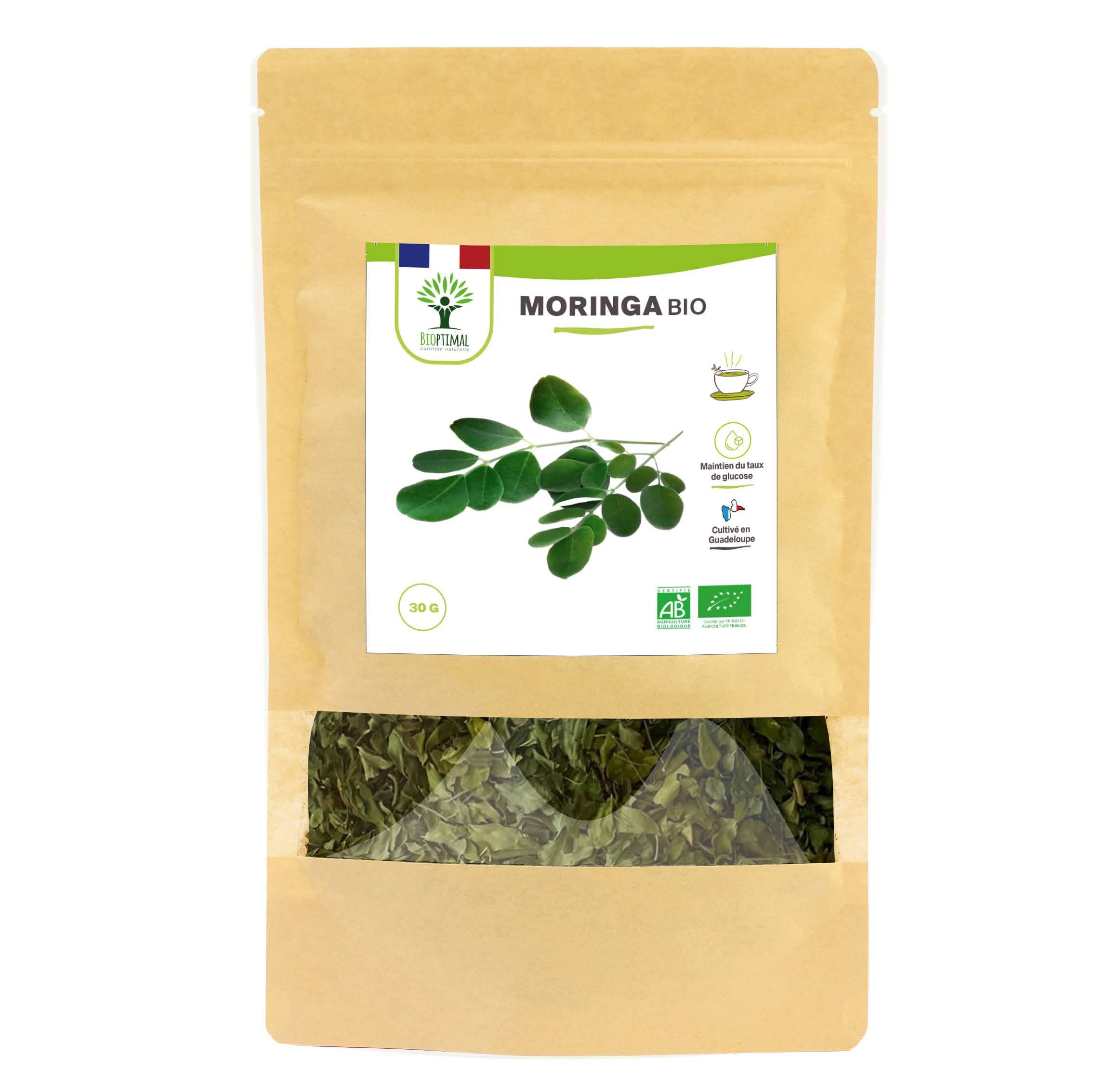 Feuilles de moringa bio -  Bioptimal Bioptimal Infusion infusion.organic