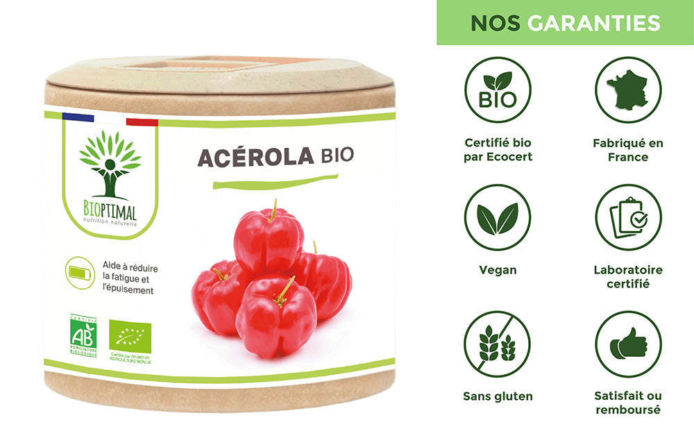Acérola bio Gélules - Bioptimal Bioptimal Complément alimentaire infusion.organic