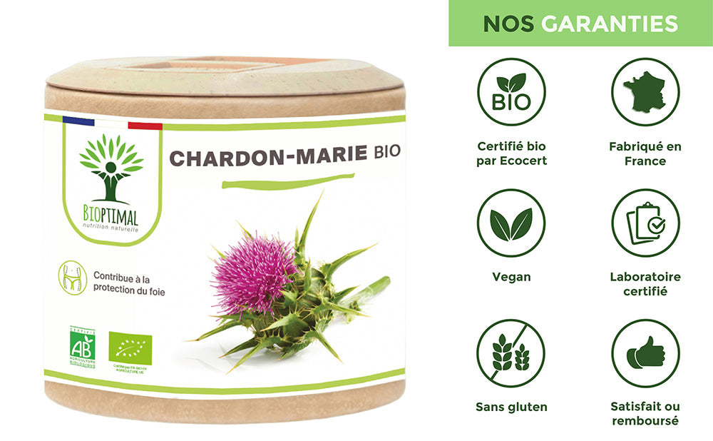 Chardon-Marie bio gélules - Bioptimal Bioptimal Complément alimentaire infusion.organic