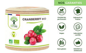 Cranberry bio gélules - Bioptimal Bioptimal Complément alimentaire infusion.organic