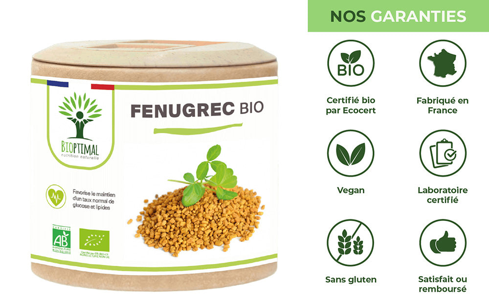 Fenugrec bio gélules - Bioptimal Bioptimal Complément alimentaire infusion.organic