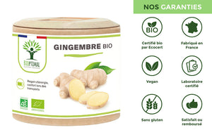 Gingembre bio gélules - Bioptimal Bioptimal Complément alimentaire infusion.organic