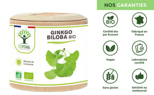 Ginkgo Biloba bio gélules - Bioptimal Bioptimal Complément alimentaire infusion.organic