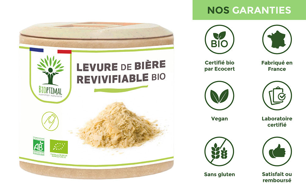 Levure de Bière vivante bio gélules -  Bioptimal Bioptimal Complément alimentaire infusion.organic