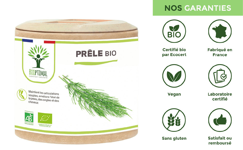 Prêle bio gélules -  Bioptimal Bioptimal Complément alimentaire infusion.organic