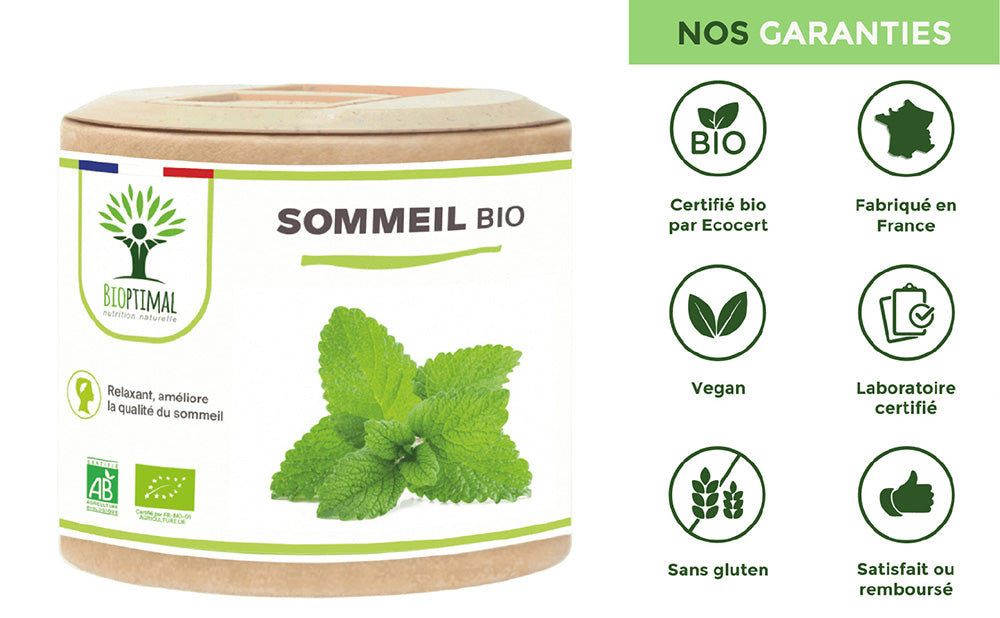 Sommeil bio gélules -  Bioptimal Bioptimal Complément alimentaire infusion.organic