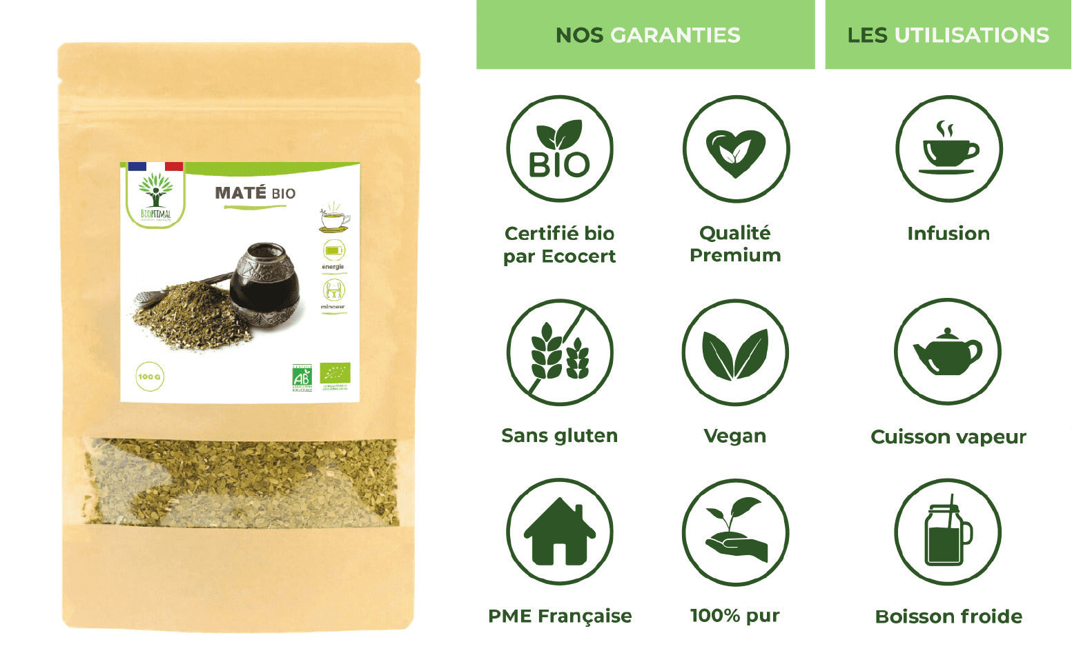 Maté bio -  Bioptimal Bioptimal Infusion infusion.organic