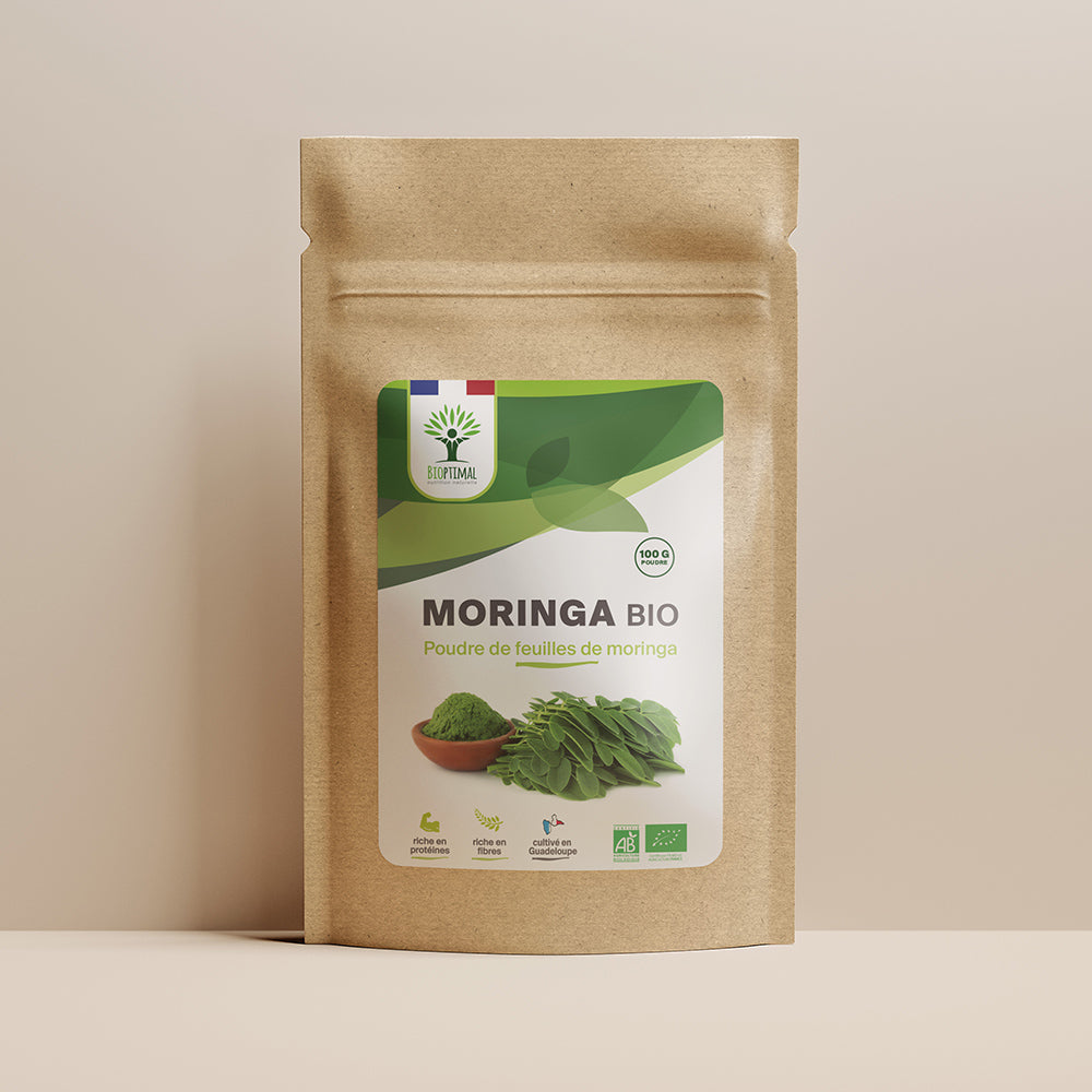 Moringa bio poudre -  Bioptimal Bioptimal Superaliment infusion.organic