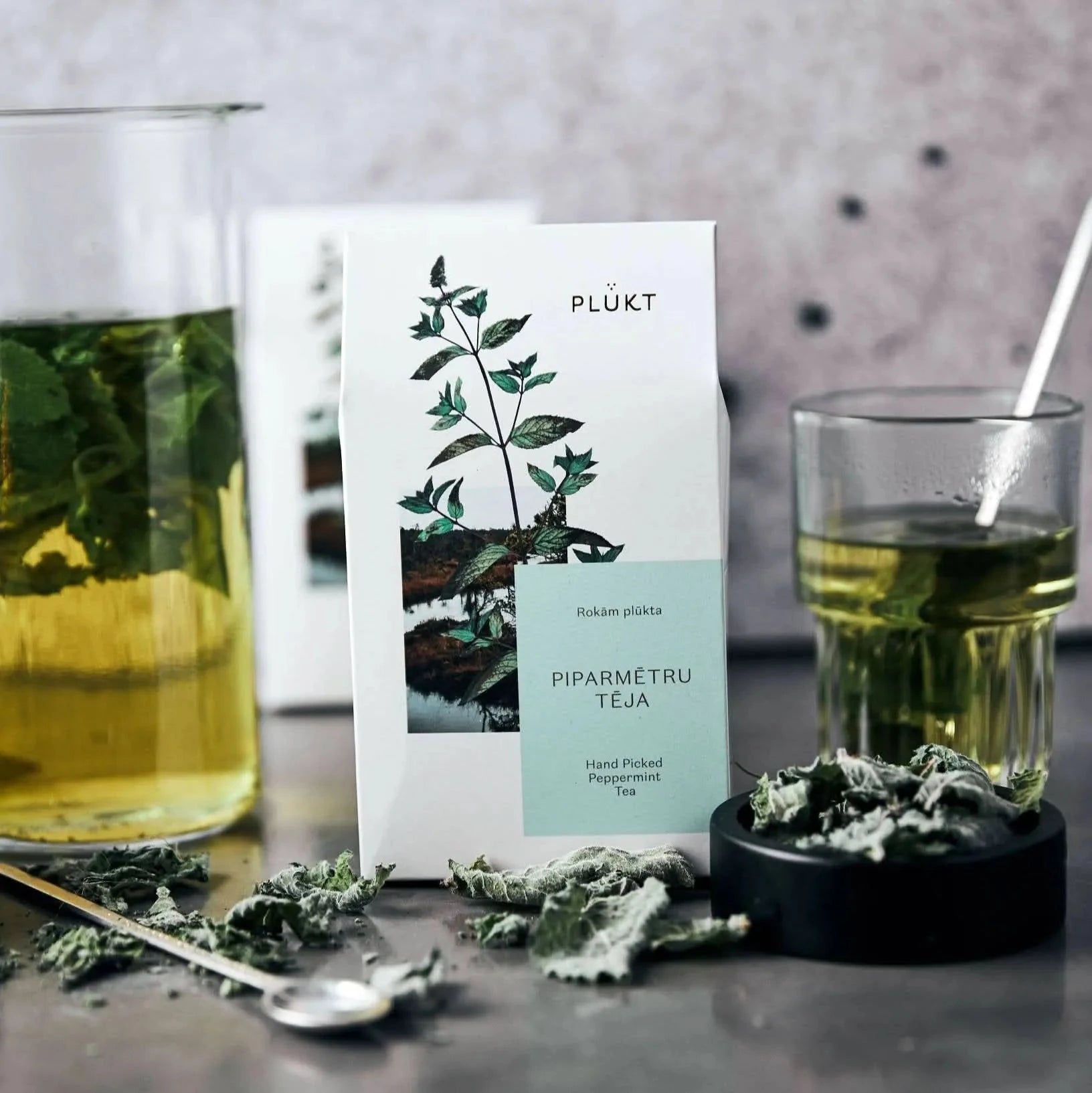 Peppermint Tea -  whole loose leaves, Nordic mint-Plūkt-infusion.organic