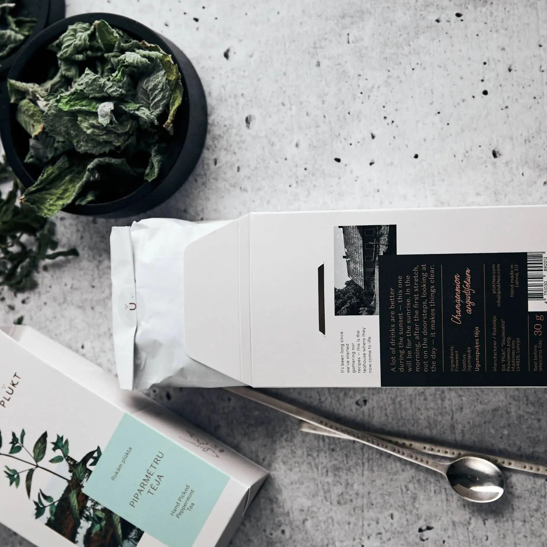 Peppermint Tea -  whole loose leaves, Nordic mint-Plūkt-infusion.organic