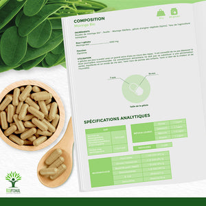Moringa bio gélules -  Bioptimal Bioptimal Complément alimentaire infusion.organic