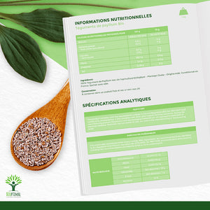 Téguments de Psyllium bio -  Bioptimal Bioptimal Superaliment infusion.organic