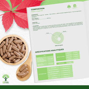 Vigne rouge bio gélules -  Bioptimal Bioptimal Complément alimentaire infusion.organic