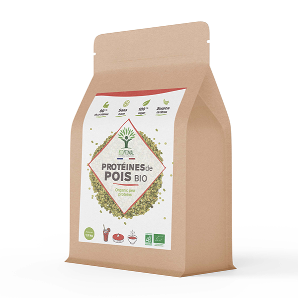 Protéines de pois bio poudre - Bioptimal Bioptimal Nutrition sportive infusion.organic