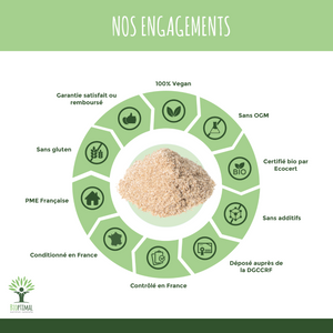 Psyllium bio poudre -  Bioptimal Bioptimal Superaliment infusion.organic