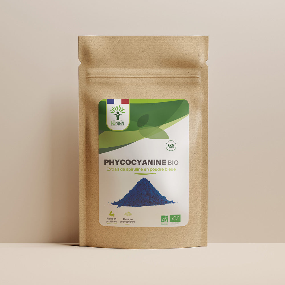 Phycocyanine bio poudre -  Bioptimal Bioptimal Superaliment infusion.organic